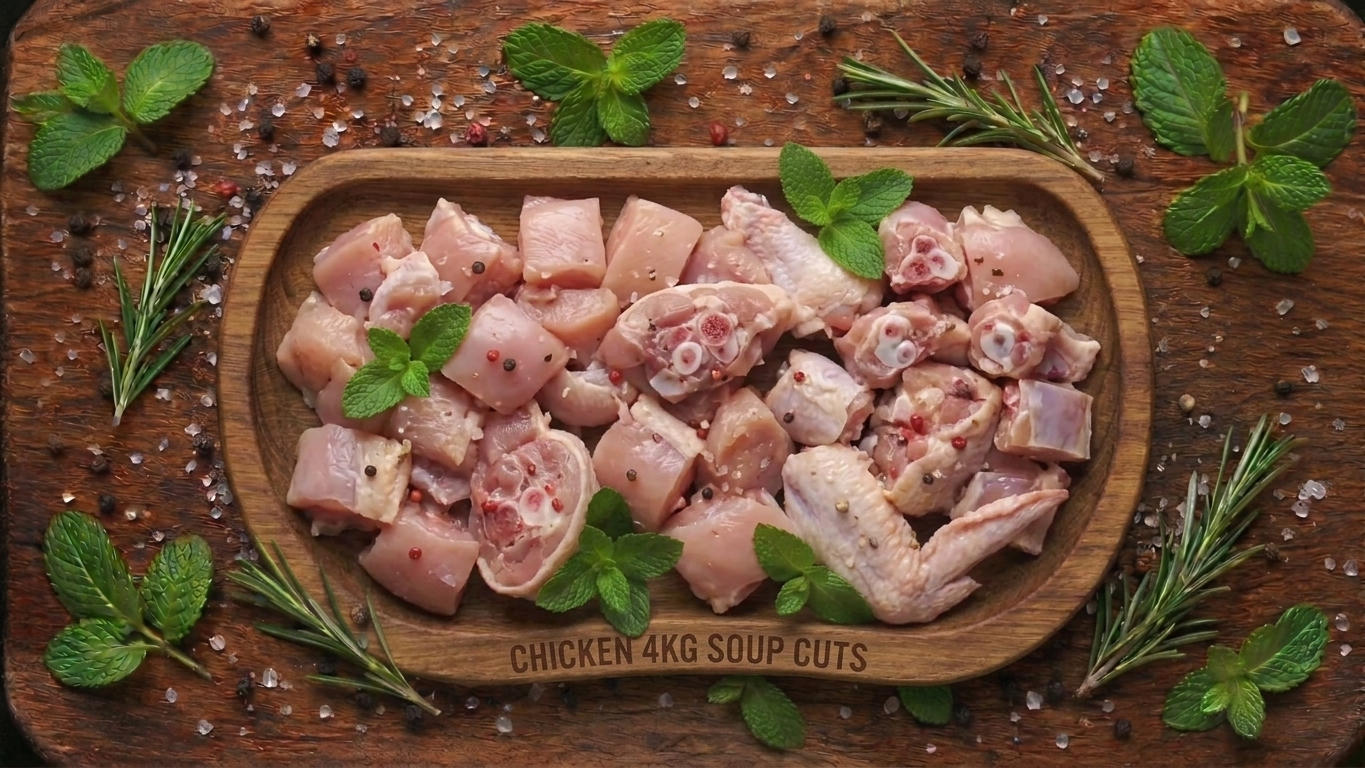 CHICKEN 4KG SOUP CUTS O P