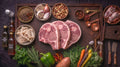 PORK LEG CHOPS P/KG FRESH