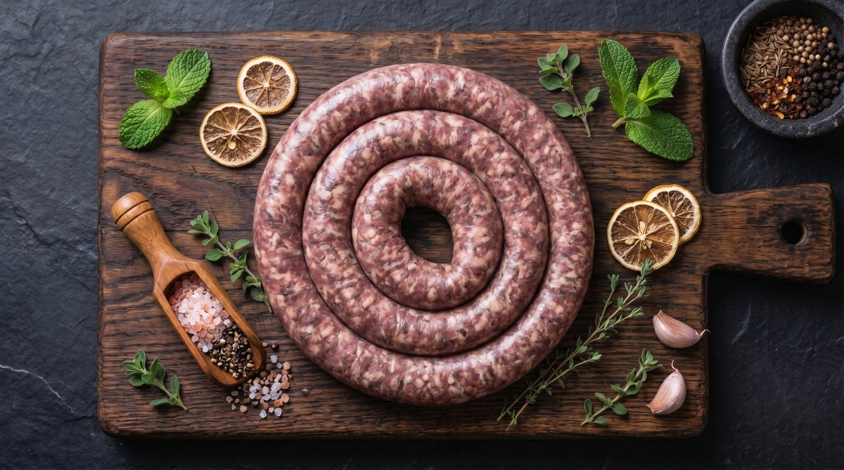 OBC BEEF SAUSAGE WORS DELI P/KG