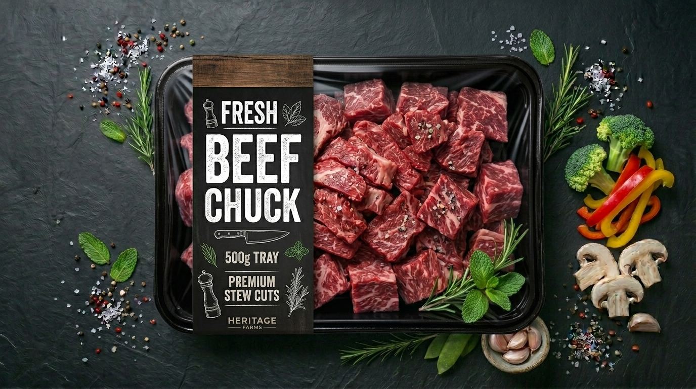 BEEF CHUCK 500G TRAY